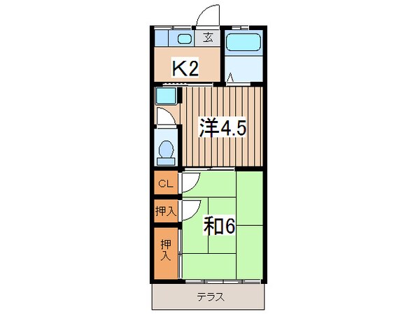 ハルミコ－ポ南台の物件間取画像